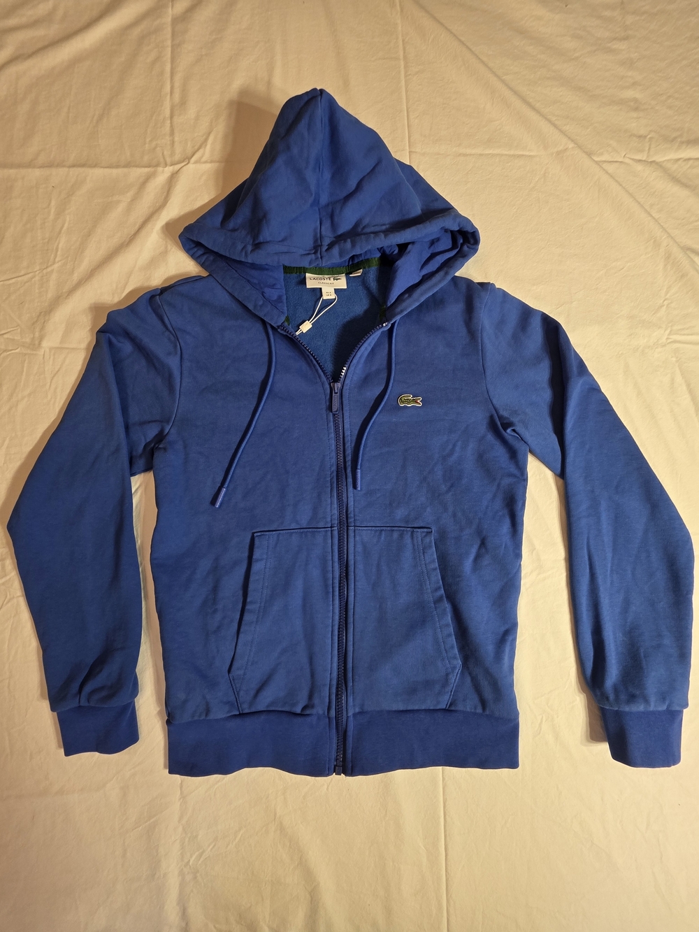 Lacoste Men's Royal Blue Full-Zip Hoodie Sweater